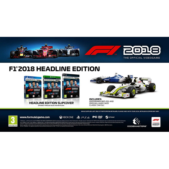 F1 2018 Headline Edition | PC Disc