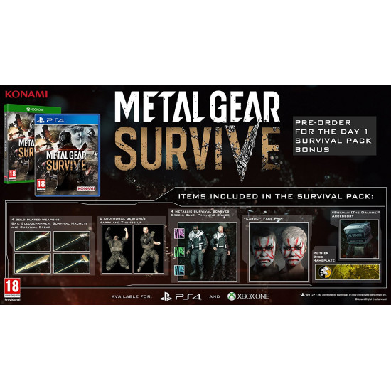 Metal Gear Survive - Middle East Edition - PlayStation 4