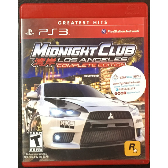 Midnight Club: Los Angeles - Greatest Hits - Complete Edition - Used Like New | PS3