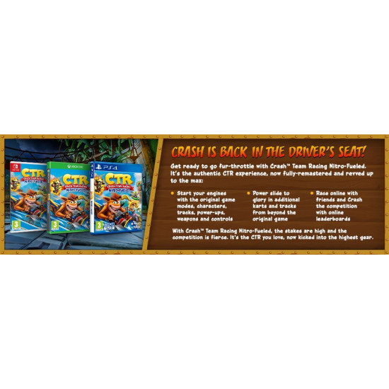 Crash Team Racing Nitro-Fueled - Nitros Oxide Edition - Include Arabic - Xbox One