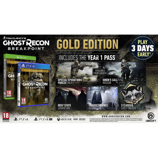 Tom Clancys: Ghost Recon Breakpoint - Gold Edition - Xbox One