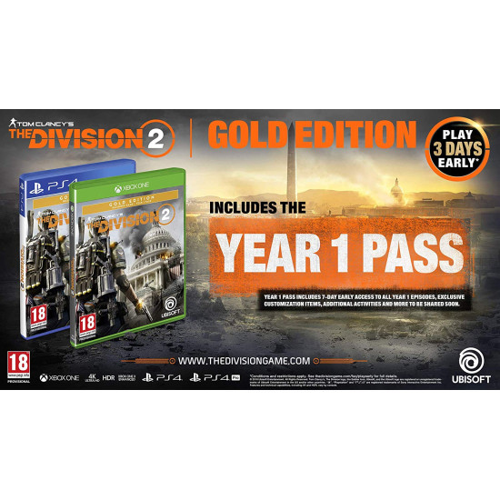 Tom Clancys The Division 2 Gold Edition - PlayStation 4